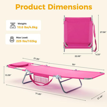 Foldable Beach Lounge Chair