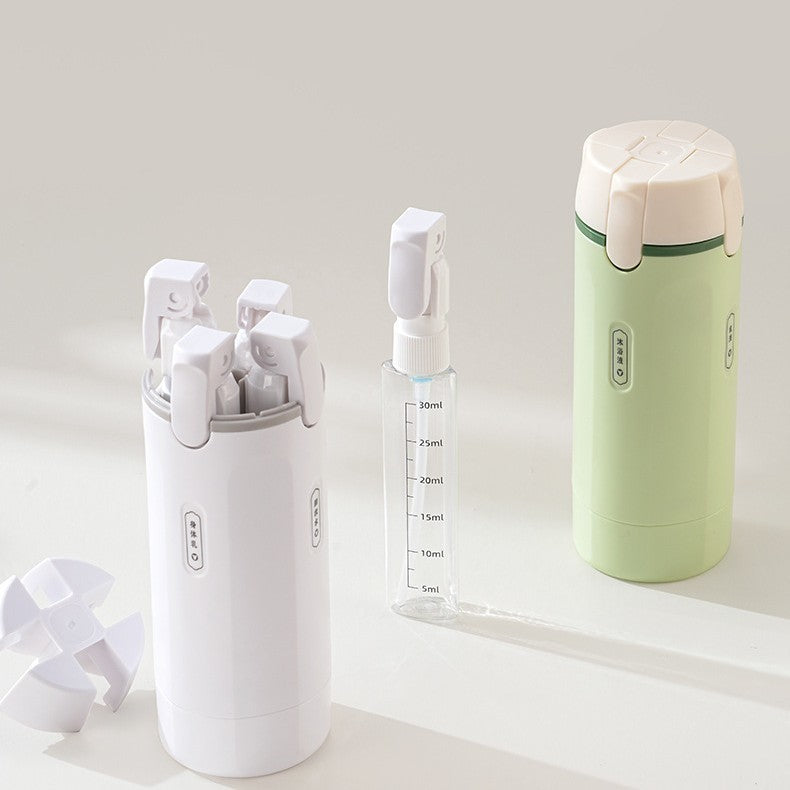 4-in-1 Travel Pump Bottle,Cosmetic Container