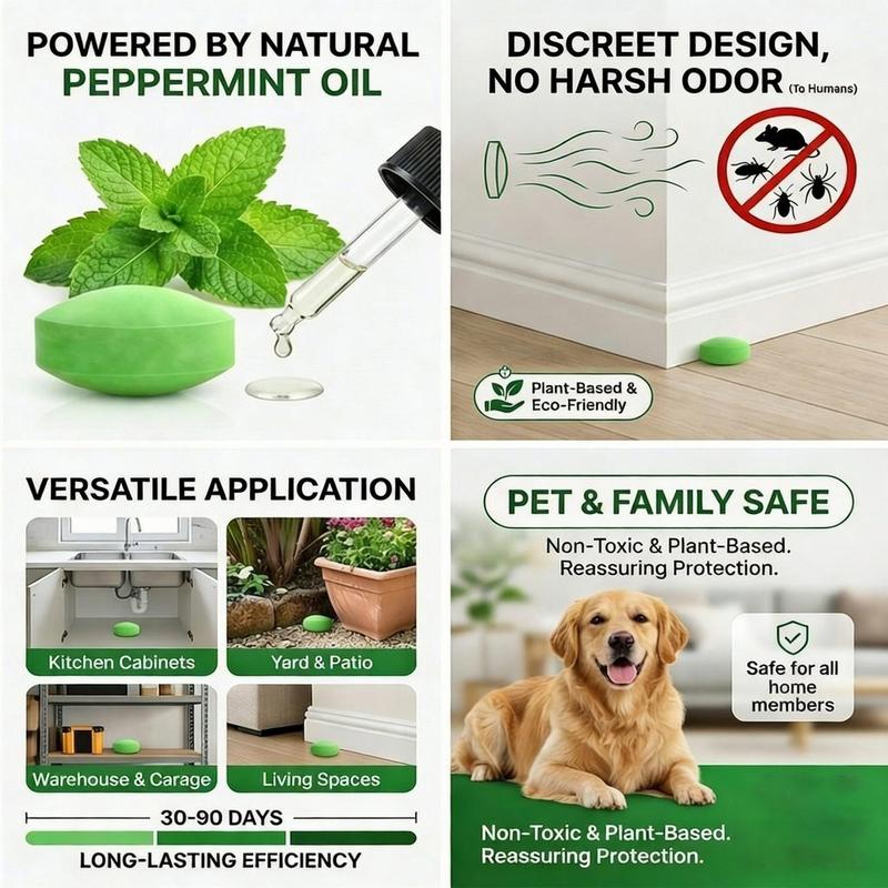 Natural Peppermint Pest Repellent Tablets