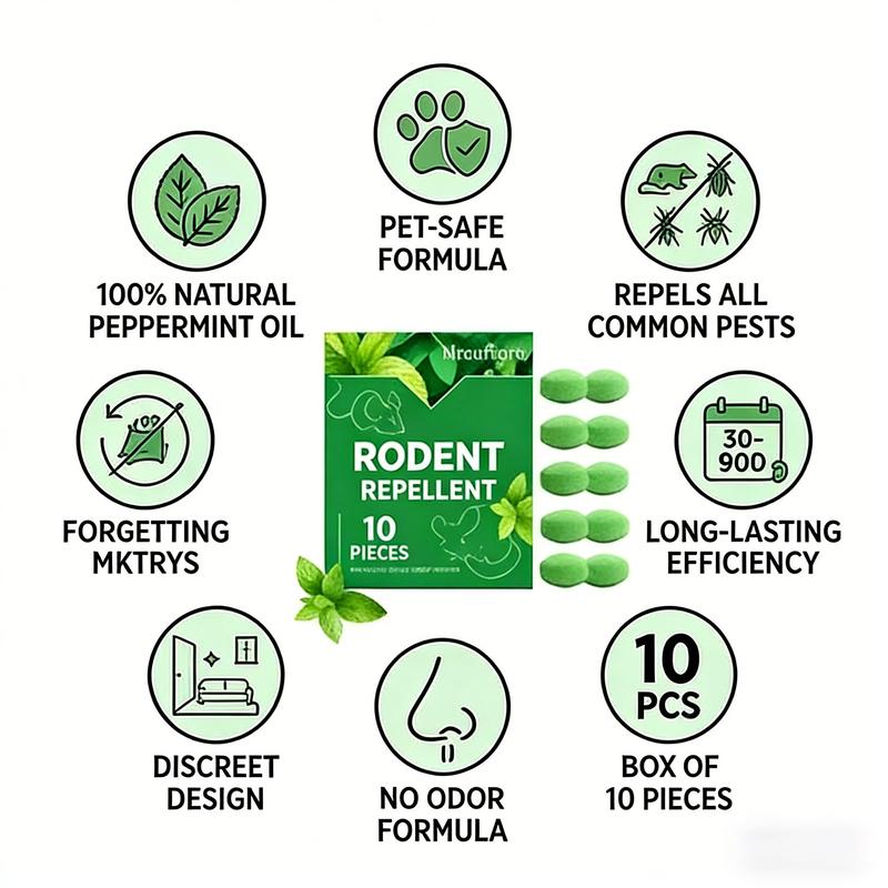 Natural Peppermint Pest Repellent Tablets