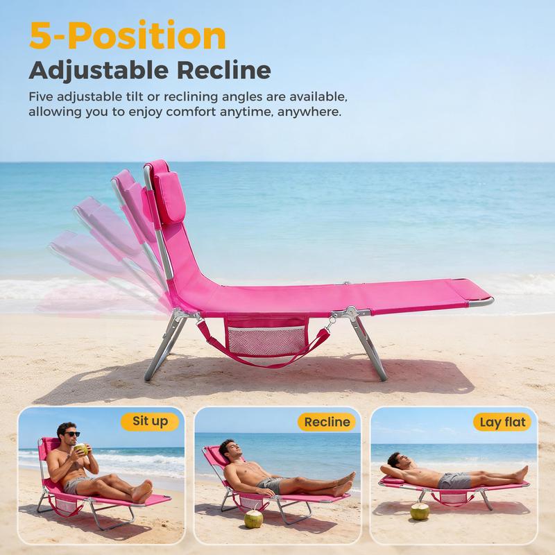 Foldable Beach Lounge Chair
