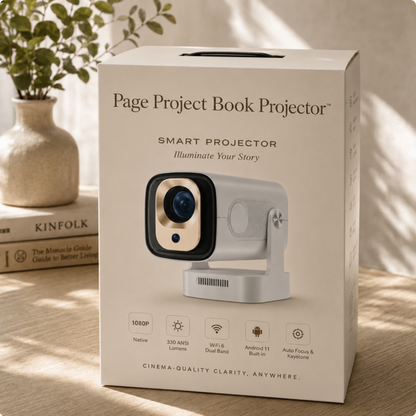 Smart Projector with 1080p Auto Focusing Multi Functional Short Throw Projection Capabilities