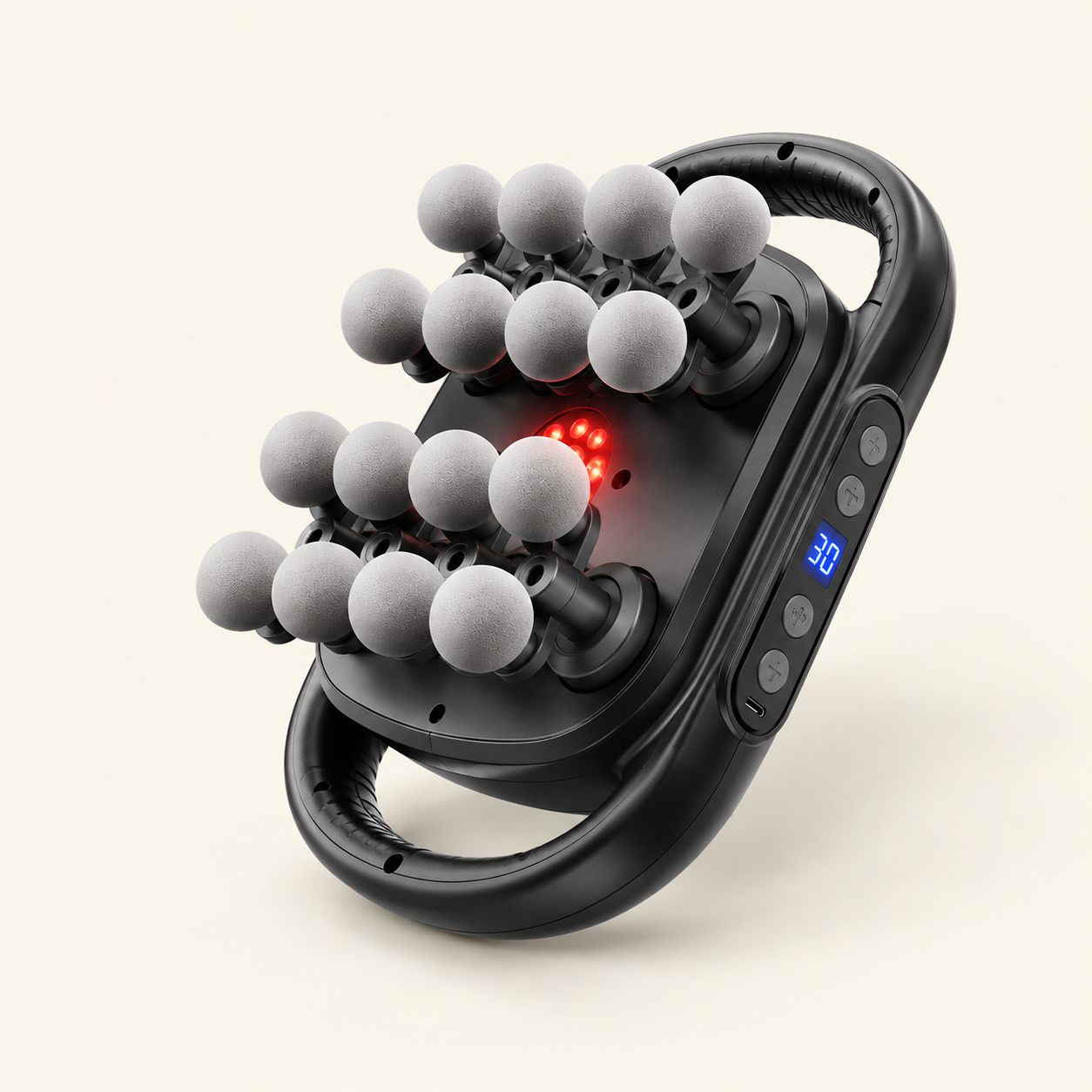 16-head Massager, Electric Muscle Massager, Portable Handheld Muscle Massager - Velqour