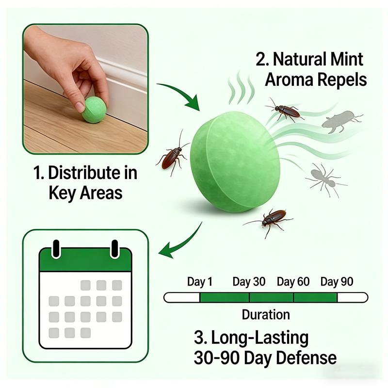 Natural Peppermint Pest Repellent Tablets